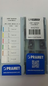 Mảnh dao phay APMT1604 chuyên phay thép cứng Pramet